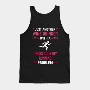 Wine Drinker Cross Country Running XC Tank Top